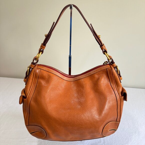 DOONEY & BOURKE Florentine British Tan Side Pocket Hobo - Picture 2 of 16